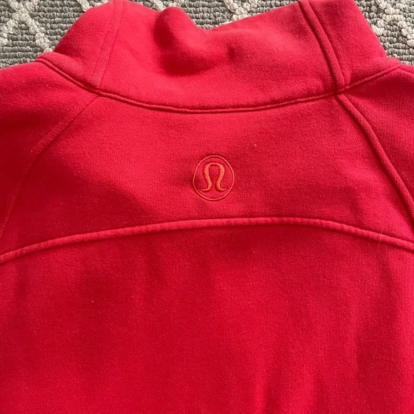 Lululemon Athletica Red Scuba Oversized Hoodie - Picture 6 of 8